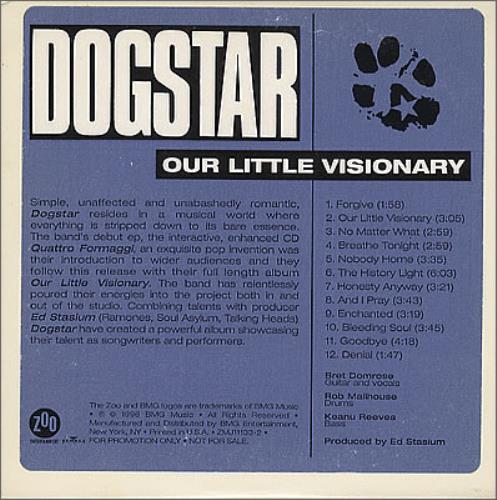 Dogstar Our Little Visionary US Promo CD album (CDLP) (84666)